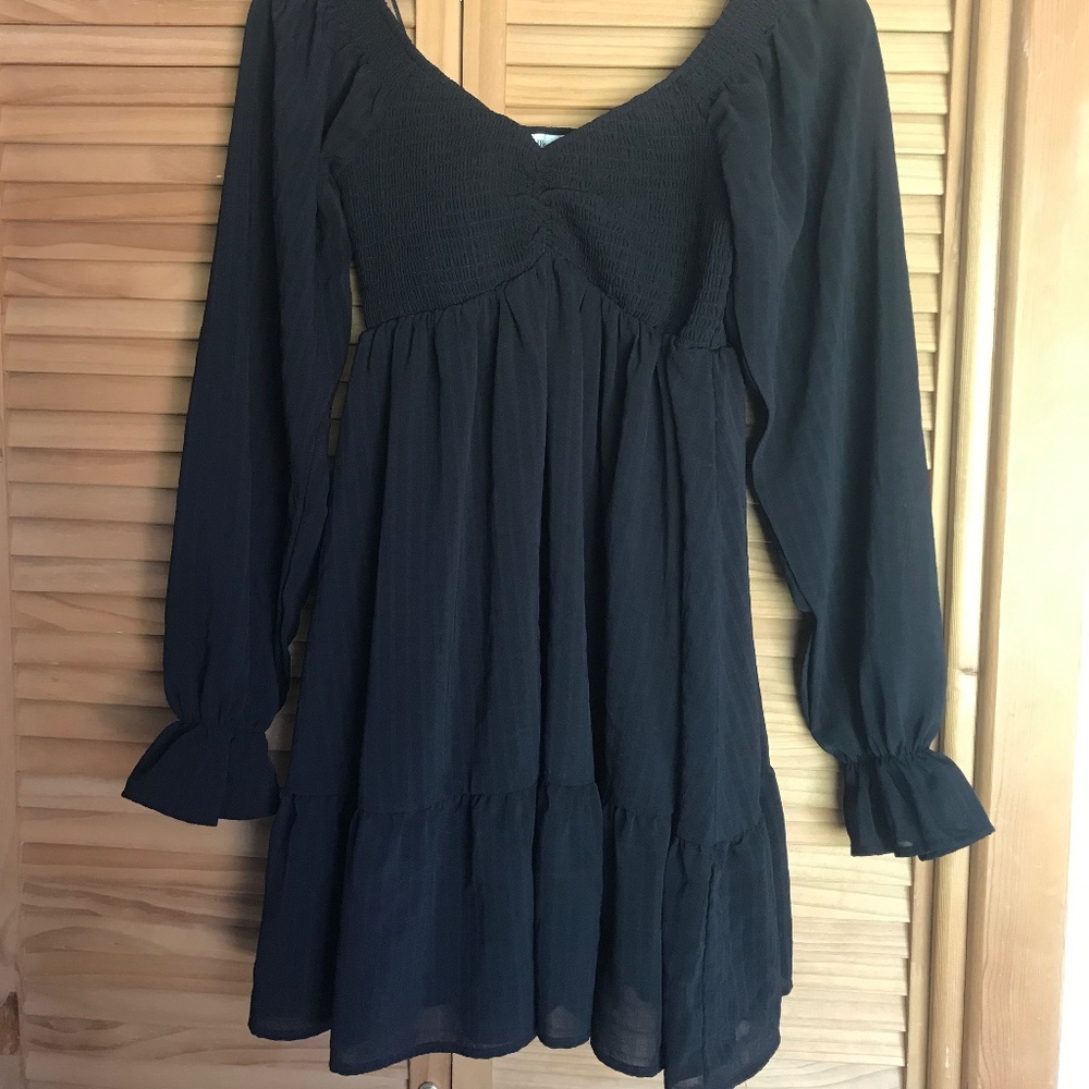 Black mini dress